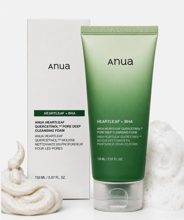 Anua Heartleaf Quercetinol Pore Deep Cleansing Foam 150ml